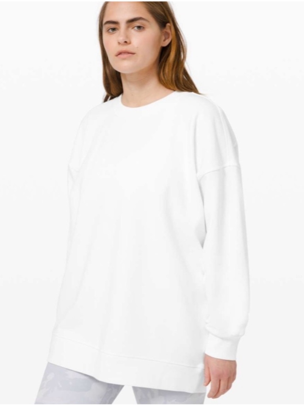 Lululemon Perfectly Oversized Crewneck Sweatshirt — White women’s size 8/M